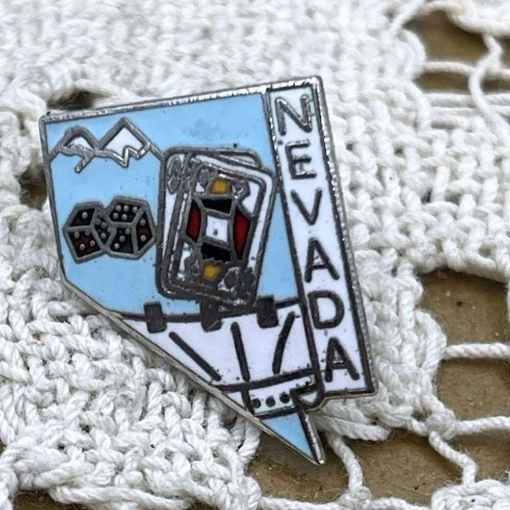Nevada Shaped Souvenir Lapel‎ Pin
